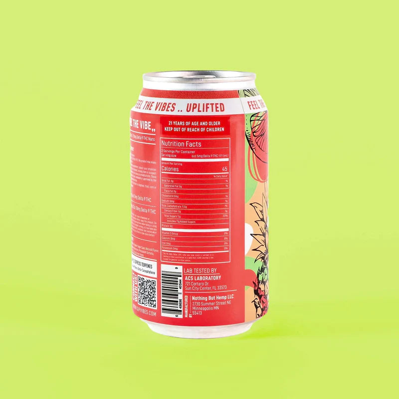 Vibes™ Fruit Punch Energize – Bebida con THC | Sativa